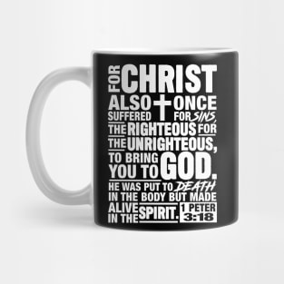 1 Peter 3:18 Mug